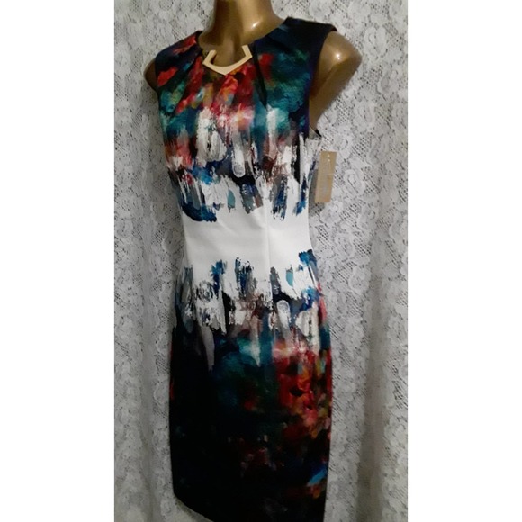 Joseph Ribkoff Dresses & Skirts - NWT Joseph Ribkoff Brushstroke Paint Design Dress 6